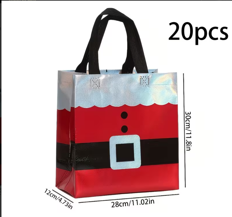 Christmas Santa Gift Bags – Reusable Holiday Gift Bags