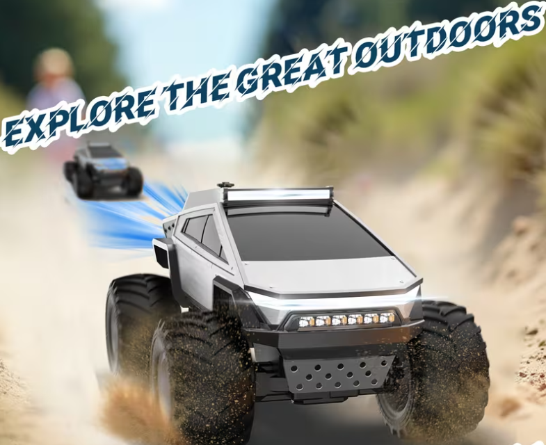 RC Off-Road Monster Truck – 2.4GHz Remote Control Car with LED Lights