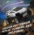 RC Off-Road Monster Truck – 2.4GHz Remote Control Car with LED Lights