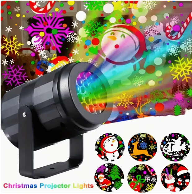 Christmas Projection Light – Rotating Christmas Atmosphere Projector