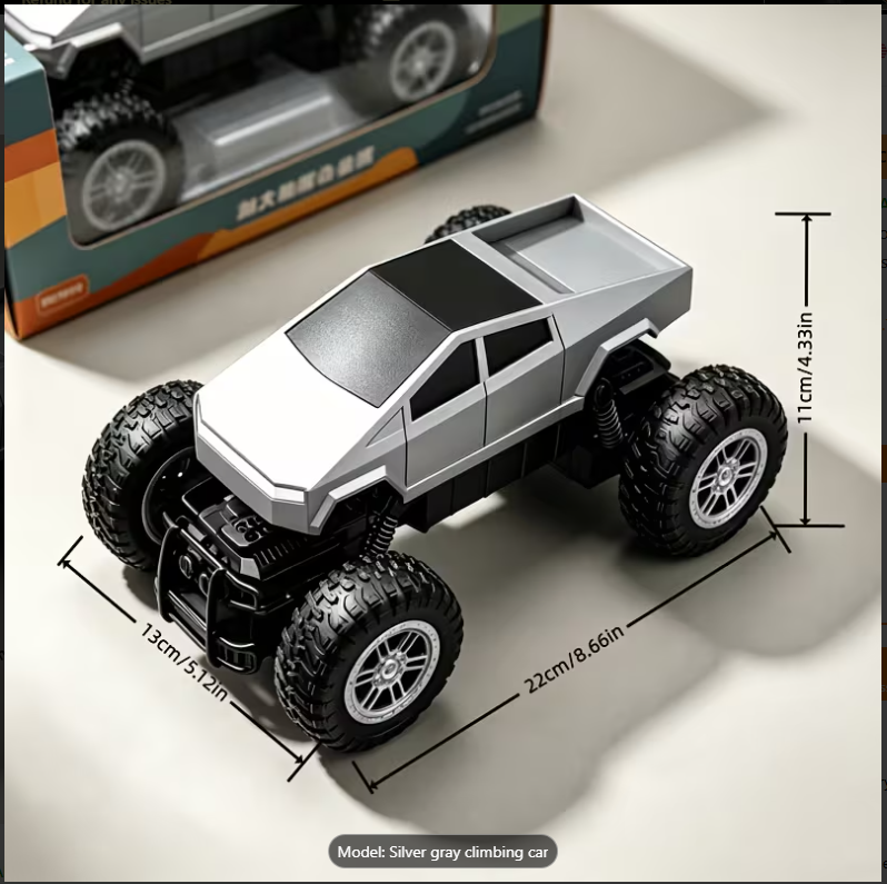 RC Off-Road Monster Truck – 2.4GHz Remote Control Climbing Car with LED Lights